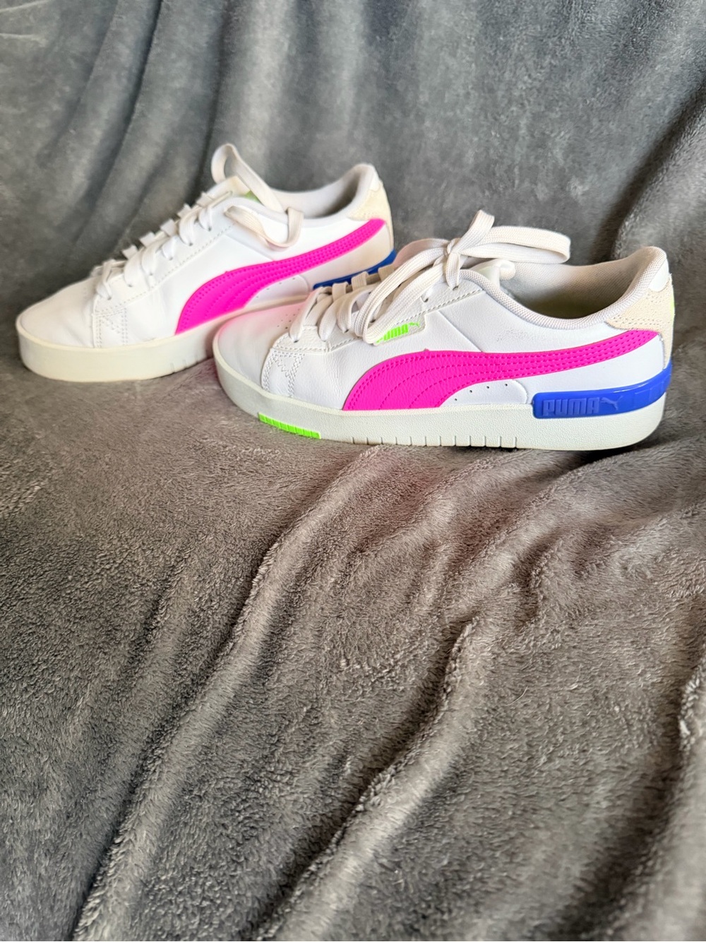 PUMA Jada Blend Sneakers White Pink Green Women’s 8.5